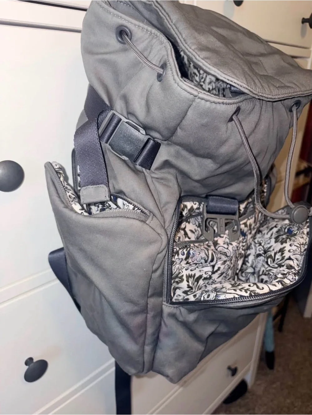 Vera Bradley Charcoal Gray Everyday Backpack